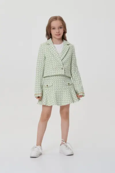 Жакет из твида с золотым люрексом — изображение 5