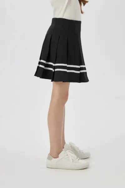 Юбка в складку, черная — изображение 3