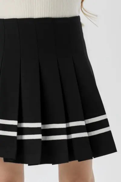 Юбка в складку, черная — изображение 5