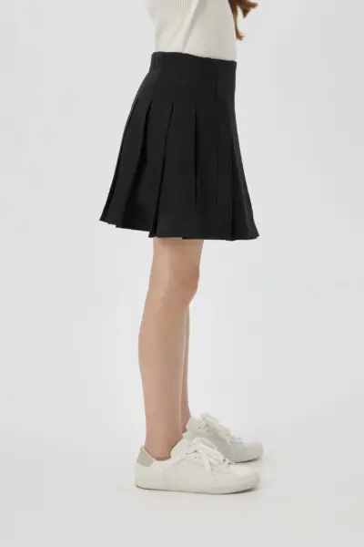 Юбка в складку, черная — изображение 3