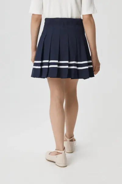 Юбка в складку, синяя — изображение 4