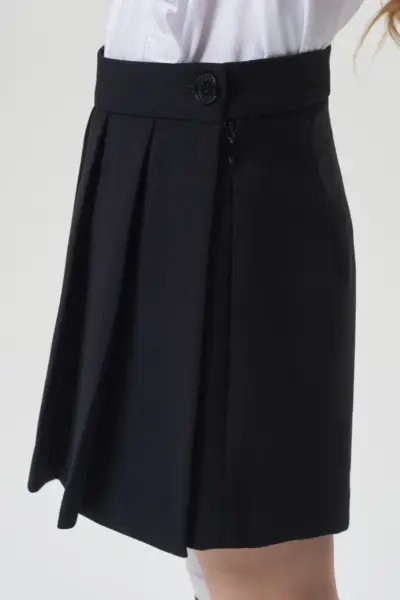 Юбка-шорты со складками, черные — изображение 6