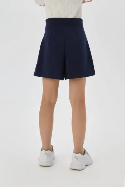 Шорты с высокой посадкой, синие — изображение 4