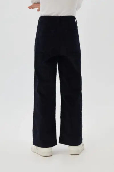 Брюки из вельвета, синие — изображение 4