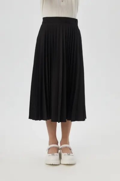 Юбка-гофре, черная — изображение 4