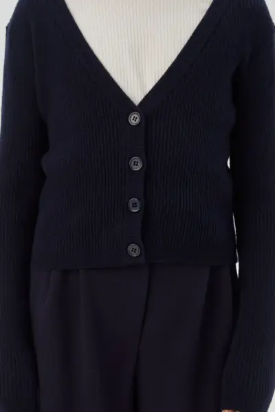 Кардиган вязаный, синий — изображение 5