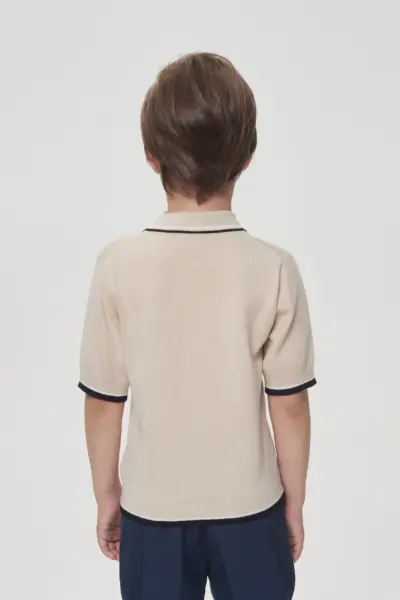 Поло вязаное на молнии — изображение 3