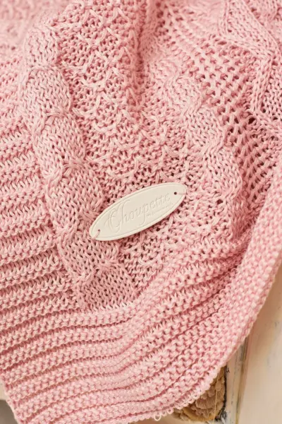 Плед вязаный с узорами — изображение 4