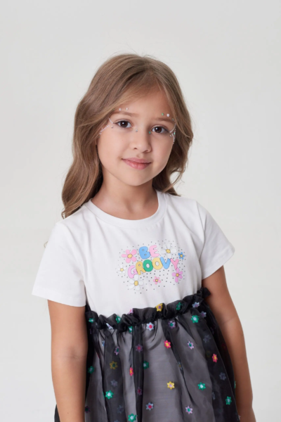 Платье из трикотажа комбинированное — изображение 5