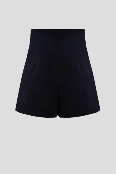 Шорты с высокой посадкой, синие — изображение 8