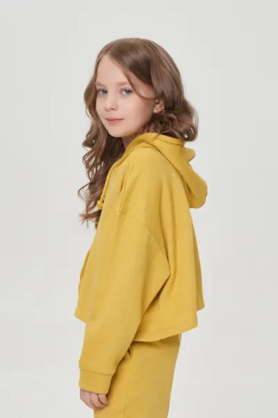 Костюм (худи и брюки) из футера с серебряным люрексом — изображение 5