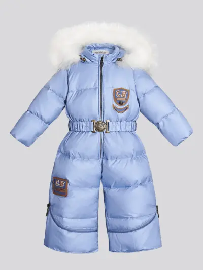 Конверт-комбинезон трансформер с белой опушкой — изображение 4