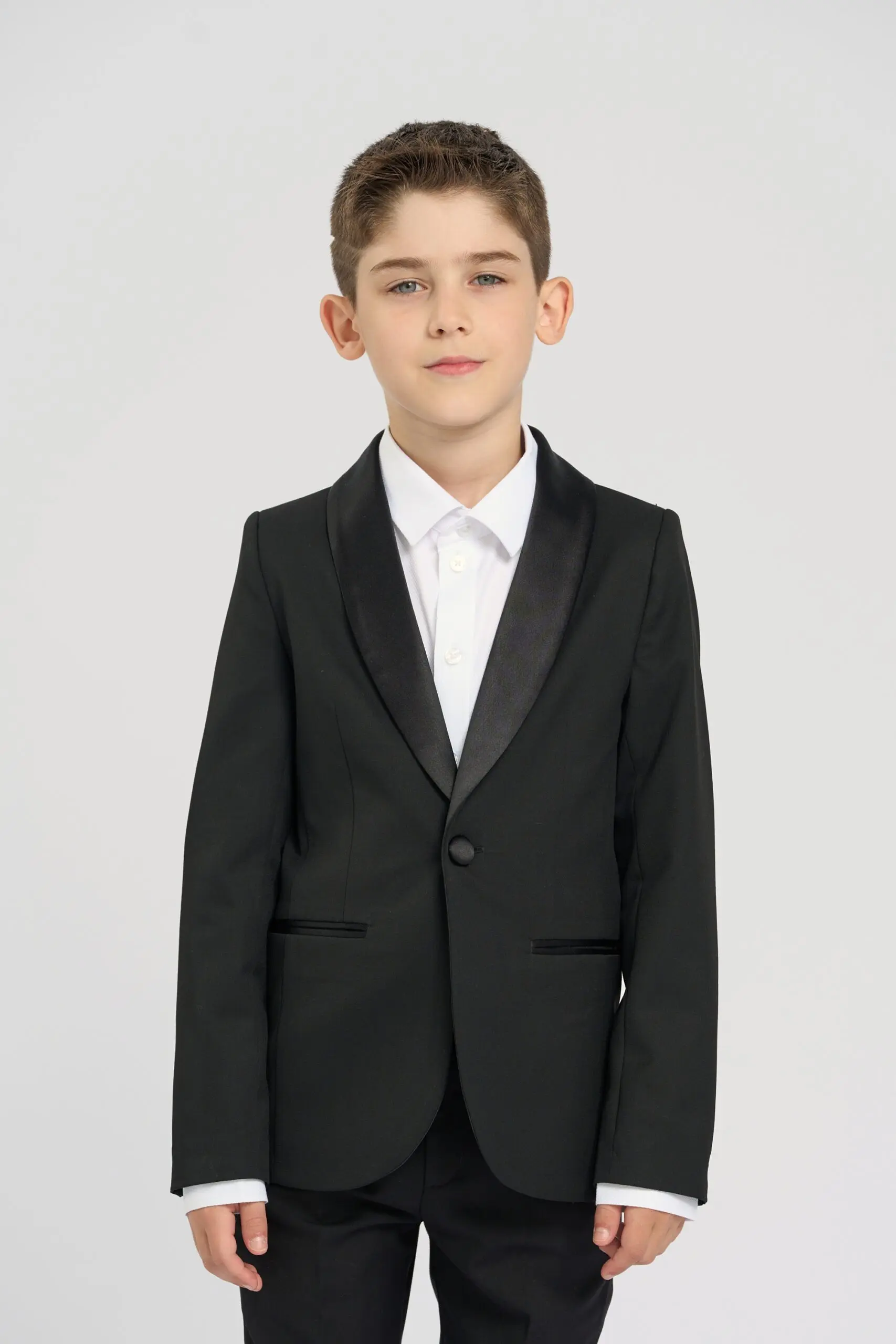 1578.43 (2) Пиджак-смокинг классический с атласным лацканом — изображение 1