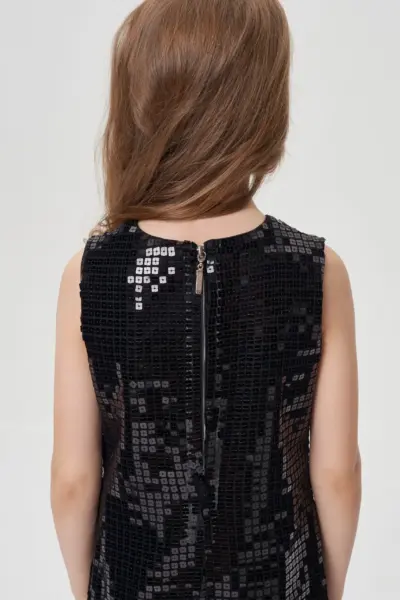 Платье комбинированное с пайетками — изображение 12