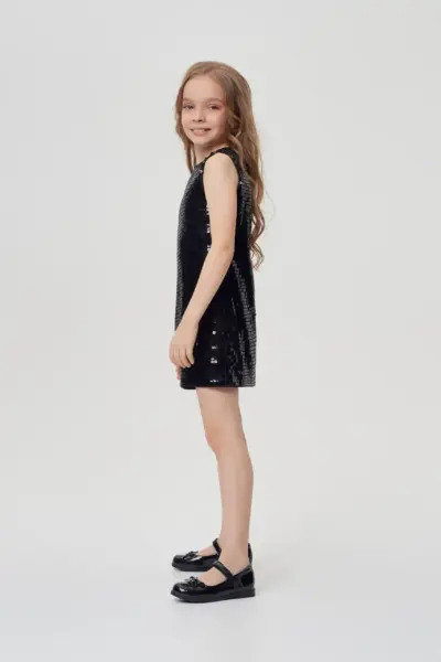 Платье комбинированное с пайетками — изображение 6