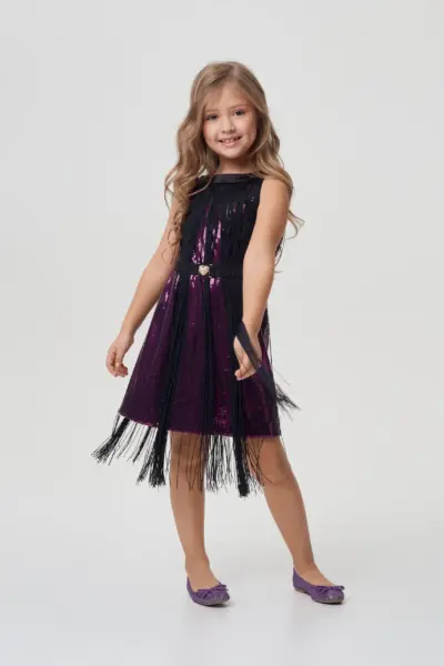 Платье нарядное с бахромой — изображение 8