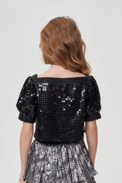 Топ нарядный с пайетками — изображение 3