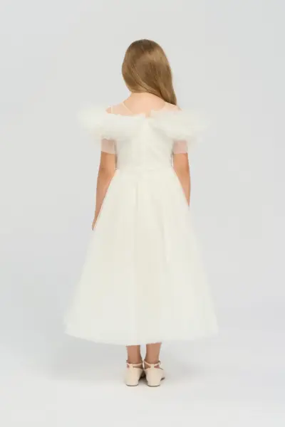 Платье пышное с цветами — изображение 3