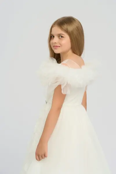 Платье пышное с цветами — изображение 5