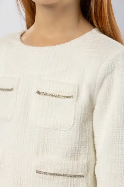 Жакет трикотажный с карманами — изображение 4