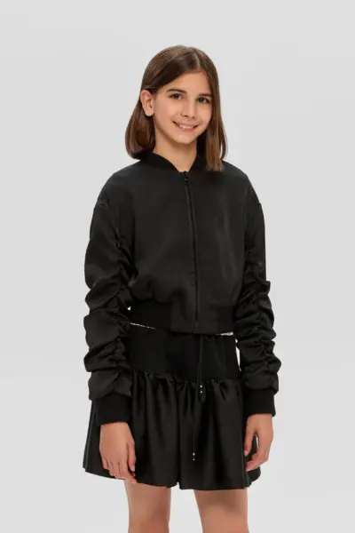 Жакет-бомбер укороченный — изображение 3