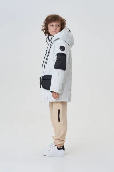 Куртка-парка с подкдадкой из меха "тедди" — изображение 3