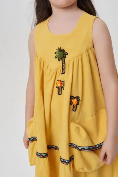 Платье из жаккардового хлопка — изображение 6