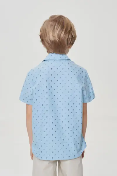 Сорочка гавайка в мелкий принт — изображение 3