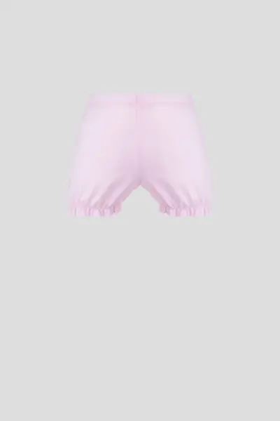 Платье нарядное из кружевной сетки с декором в комплекте с шортиками — изображение 4