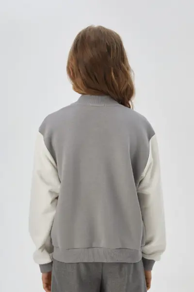 Куртка-бомбер комбинированная — изображение 4