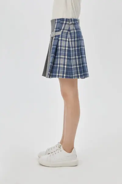 Юбка комбинированная с со складками — изображение 3