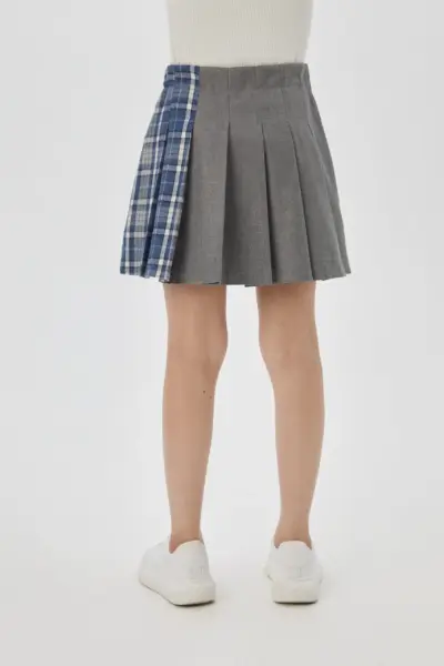 Юбка комбинированная с со складками — изображение 4