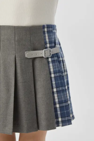 Юбка комбинированная с со складками — изображение 5