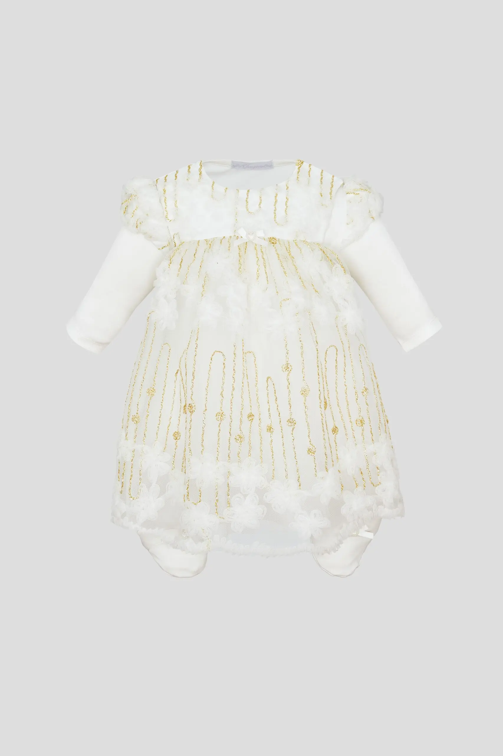 34t4r120xwhzop30ic222skj5b65nzk6 Платье нарядное с цветочными декорами — изображение 1