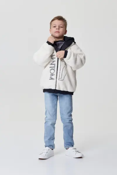 Куртка-бомбер из меха с декором — изображение 4