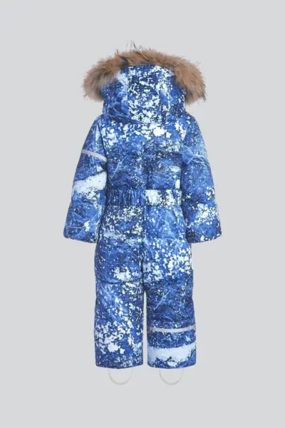 Комбинезон пуховый, фирменный принт — изображение 2