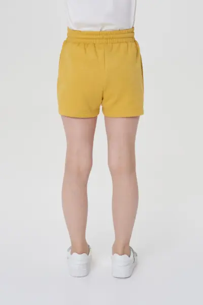 Шорты из футера с серебряным люрексом — изображение 4