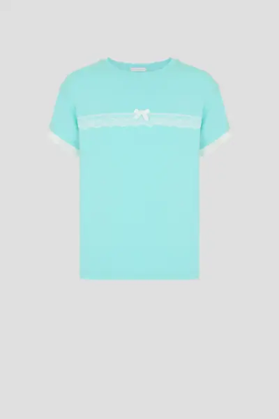 Пижама с кружевом (футболка, шорты) — изображение 14