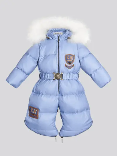 Конверт-комбинезон трансформер с белой опушкой — изображение 3