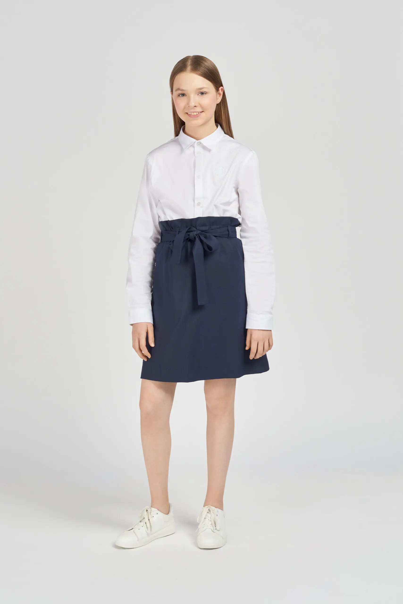 827.31 (1) Юбка из костюмной ткани с завышенной талией — изображение 1