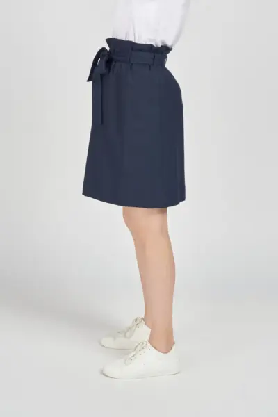 Юбка из костюмной ткани с завышенной талией — изображение 3