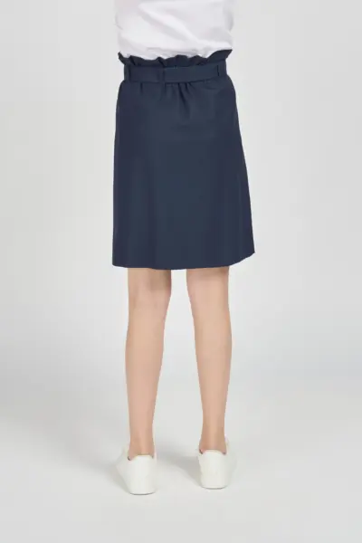 Юбка из костюмной ткани с завышенной талией — изображение 4