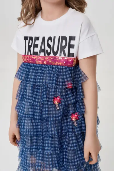 Платье из сетки с оборками — изображение 5