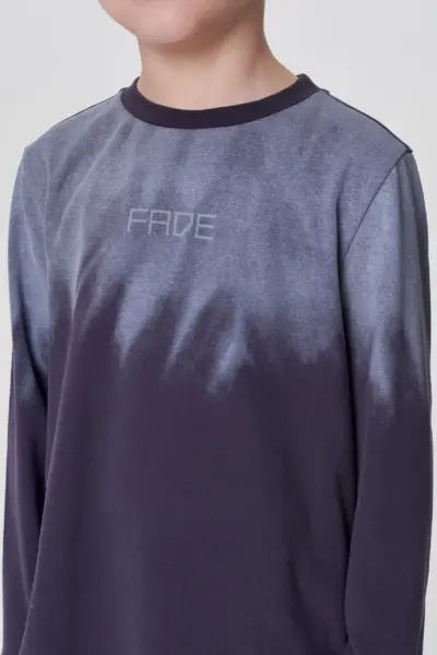 Лонгслив с принтом градиент — изображение 4