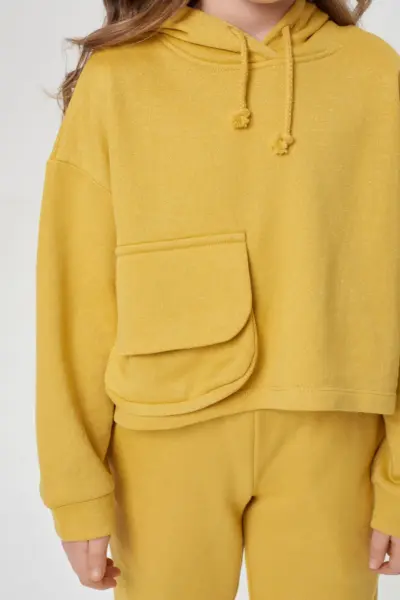 Костюм (худи и брюки) из футера с серебряным люрексом — изображение 9