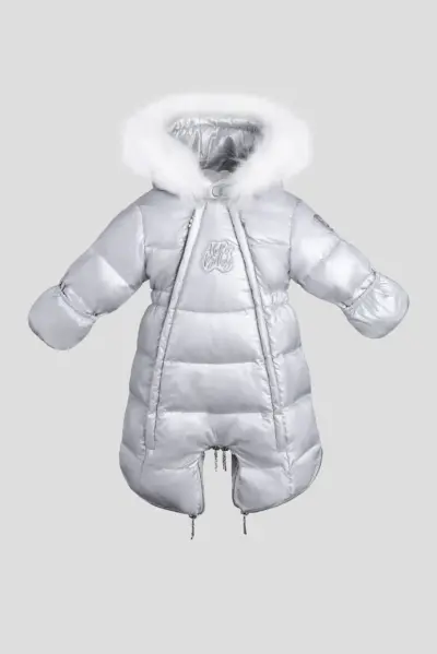 Конверт-комбинезон-трансформер с опушкой и шевроном — изображение 3