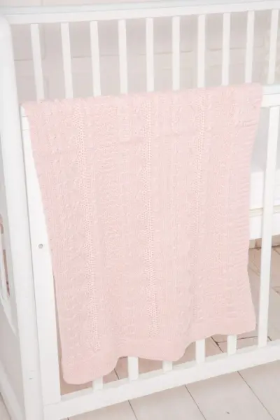 Плед вязаный с узорами — изображение 5