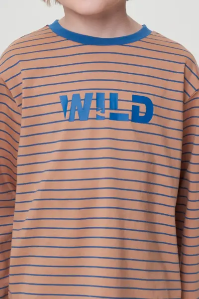 Лонгслив трикотажный в полоску — изображение 4