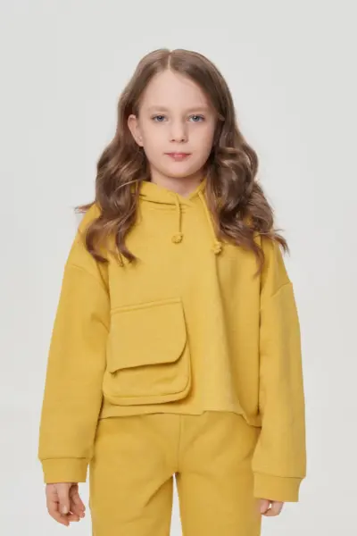 Костюм (худи и брюки) из футера с серебряным люрексом — изображение 3