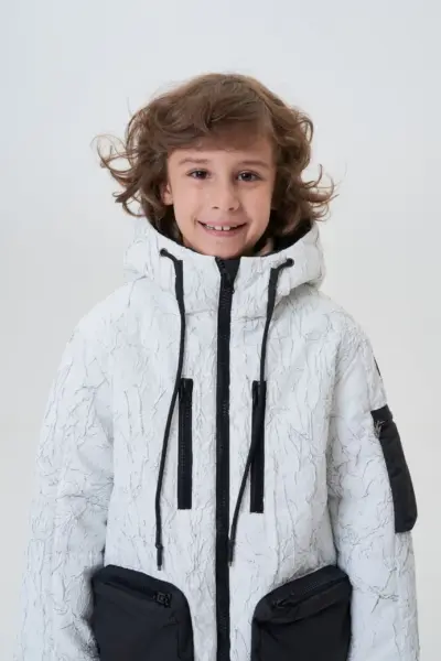 Куртка-парка с подкдадкой из меха "тедди" — изображение 8